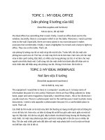 TOPIC FOR BUSINESS ENGLISH 3