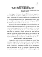 TIỂU LUẬN   tư TƯỞNG hồ CHÍ MINH về HIỂU cán bộ, KHÉO DÙNG cán bộ TRONG tác PHẨM sửa đổi lối làm VIỆC