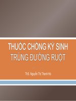 Bài Giảng Thuốc Chống Ký Sinh Trùng Đường Ruột