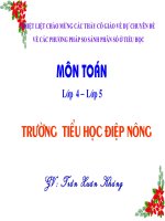 CHUYÊN đề về các PHƯƠNG PHÁP SO SÁNH PHÂN số ở TIỂU học 