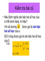 ĐẠI số 9 TIẾT 3 LUYỆN tập 