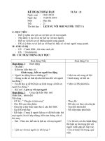 Kế hoạch bài dạy đạo đức lớp 4 tuần 21 đến 30 