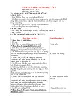 Kế hoạch bài dạy môn khoa học lớp 4 học kỳ 