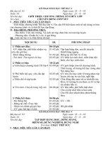 Kế hoạch bài dạy môn thể dục lớp 4 từ tuần  01 10 