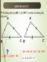 Trường hợp bằng nhau thứ nhất của tam giác ccc