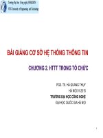 Bài Giảng Cơ Sở Hệ Thống Thông Tin