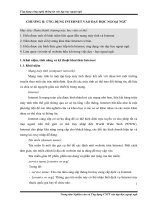 Ứng dụng công nghệ thông tin vào dạy học ngoại ngữ