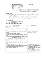 Giáo án môn lịch sử lớp 4 tuần 16 