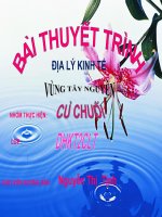 Bài Thuyết Trình Địa Lý Kinh Tế Vùng Tây Nguyên