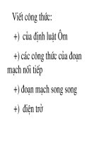 Bài 5  đoạn mạch song song 