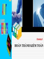 Bài Giảng Hoàn Thành Kiểm Toán