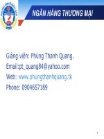 Bài Giảng Ngân Hàng Thương Mại
