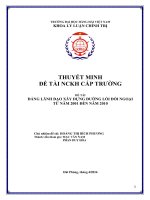 Đảng lãnh đạo xây dựng đường lối đối ngoại từ năm 2001 đến năm 2010