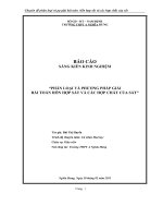 Chuyên đề Phân loại và phương pháp giải bài toán hỗn hợp sắt và các hợp chất của sắt