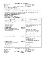 Kế hoạch bài dạy môn thể dục lớp 4 từ tuần 11 20 