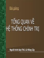 Bài Giảng Tổng Quan Về Hệ Thống Chính Trị