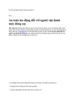 An toàn lao động trong thi công máy đóng cọc