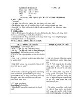 Kế hoạch bài dạy môn khoa học lớp 4 tuần 28 t 56 