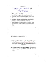 Chương 4 hiệu quả kinh tế và thị trường (môn kinh tế môi trường) 