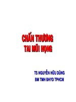 BÀI GIẢNG Chấn thương tai mũi họng