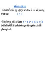 bất phương trình bậc nhất một ẩn 1 