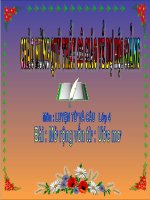 Môn LUYỆN từ và câu lớp 4 bài mở rộng vốn từ ước mơ 