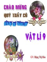 Bài 40 hiện tuợng khúc xạ ánh sáng vật lý 9 