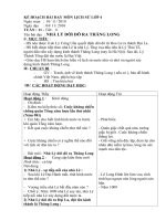 Giáo án môn lịch sử lớp 4 tuần 11 