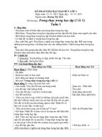 Kế hoạch bài dạy đạo đức lớp 4 tuần 1 đến 20 