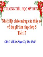 Tiết 17  ôn tập 2 bài hát reo vang bình minh, hãy giữ cho em bầu trời xanh   ôn tập tđn số 2 