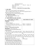 Giáo án môn khoa học lớp 4 ánh sáng cần cho sự sống 