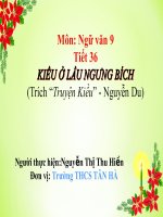 Bài 7  kiều ở lầu ngưng bích 