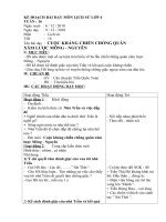 Giáo án môn lịch sử lớp 4 tuần 16 