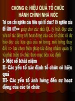 Bài Giảng Hiệu Quả Tổ Chức Hành Chính Nhà Nước