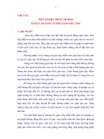 Một số biện pháp chỉ đạo nâng cao chất lượng giáo dục trẻ 