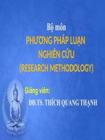 Phương Pháp Luận Nghiên Cứu (Research Methodology)