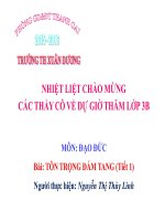 Bài 11  tôn trọng đám tang 