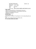 Kế hoạch bài dạy môn khoa học lớp 4 tuần 20 (2) 