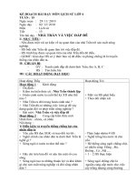 Giáo án môn lịch sử lớp 4 tuần 15 