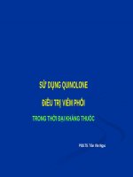 Tài liệu_Kháng sinh Quinilone trong điều trị viêm phổi trong thời đại đa kháng thuốc