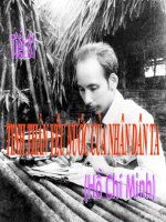 tinh thần yêu nước của nhân dân ta