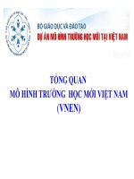 Tổng Quan Mô Hình Trường  Học Mới Việt Nam (VNEN)