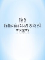 Bài thực hành 2  làm quen với windows 