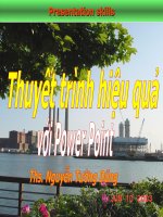 Thuyết trình hiệu quả với Power Point