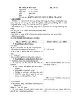 Kế hoạch bài dạy môn khoa học lớp 4 tuần 16 