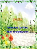 bài  giảng điện tử Unit 6 places