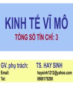 Bài giảng kinh tế vi mô giảng viên hay sinh chương giới thiệu môn học 