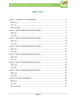 KHOA CÔNG NGHỆ THÔNG TIN - THỰC HÀNH TIN HỌC CƠ SỞ