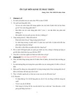 Nội dung ôn tập môn kinh tế phát triển 