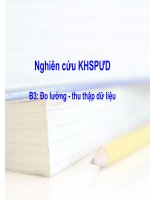 Nghiên Cứu KHSPƯD B3: Đo Lường - Thu Thập Dữ Liệu
